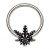Piercing micro-bcr 182 - Feuille de cannabis