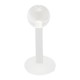 Piercing labret acrylique 19 - Boule unicolore transparente