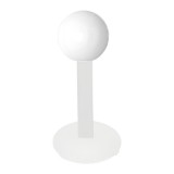 Piercing micro-labret acrylique 19 - Boule unicolore blanche