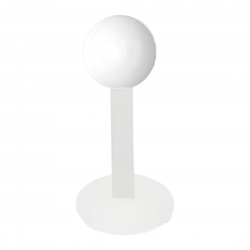 Piercing micro-labret acrylique 19 - Boule unicolore blanche