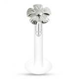 Piercing micro-labret PTFE 12 - Fleur