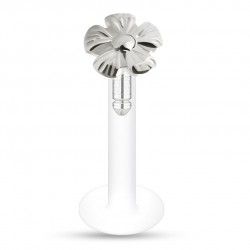Piercing micro-labret PTFE 12 - Fleur