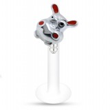 Piercing micro-labret PTFE 23 - Zèbre