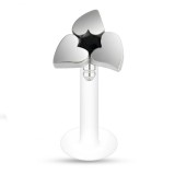 Piercing micro-labret PTFE 09 - Fleur