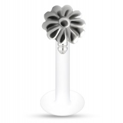 Piercing micro-labret PTFE 24a - Fleur