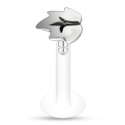Piercing micro-labret PTFE 45 - Feuille
