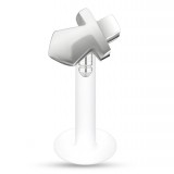 Piercing micro-labret PTFE 46 - Croix