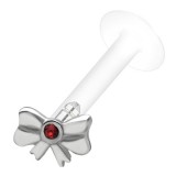 Piercing micro-labret PTFE 48 - Noeud papillon