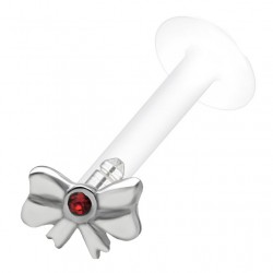 Piercing micro-labret PTFE 48 - Noeud papillon