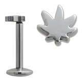 Piercing micro-labret 50 - Cannabis