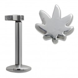 Piercing micro-labret 50 - Cannabis