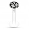 Piercing micro-labret téflon 57 - Peace and love