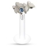 Piercing micro-labret PTFE 52 - Papillons