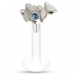 Piercing micro-labret PTFE 52 - Papillons