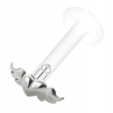 Piercing micro-labret PTFE 69 - Coeur ailé
