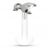 Piercing micro-labret téflon 71 - Cœur de style diablotin