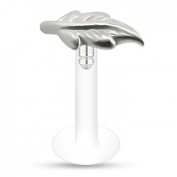 Piercing micro-labret PTFE 72 - Plume