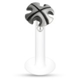 Piercing micro-labret PTFE 79 - Croix