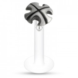 Piercing micro-labret PTFE 79 - Croix