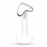Piercing micro-labret PTFE 104 - Coeur