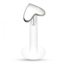 Piercing micro-labret PTFE 104 - Coeur