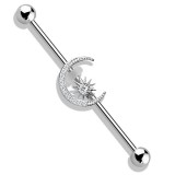 Piercing industriel 45 - Lune et étoile