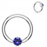 Piercing micro-bcr 83 - Strass plat bleu