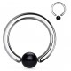 Piercing micro-bcr 23 - Boule acrylique noire