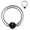 Piercing micro-bcr 23 - Boule acrylique noire