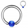 Piercing micro-bcr 23 - Boule acrylique bleue
