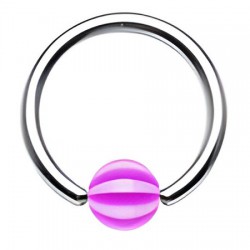 Piercing micro-bcr 24 - Boule Beach-ball lilas