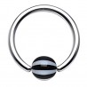Piercing micro-bcr 24 - Boule Beach-ball noire