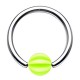 Piercing micro-bcr 24 - Boule Beach-ball vert-pomme