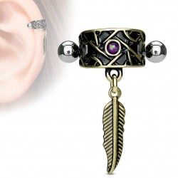 Piercing hélix 125 - Plume vintage