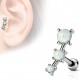 Piercing hélix 134 - Opalite trois perles