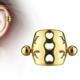 Piercing hélix 135 - Bouclier cinq coeurs