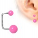Piercing oreille original 20 - En U acrylique rose