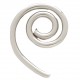 Piercing oreille original 30 - Spirale simple en acier