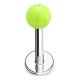 Piercing labret acrylique 04 - Beach-ball vert-pomme