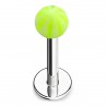 Piercing labret acrylique 04 - Beach-ball vert-pomme
