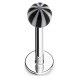 Piercing labret acrylique 04 - Beach-ball noir