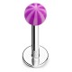 Piercing labret acrylique 04 - Beach-ball lilas
