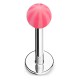 Piercing labret acrylique 04 - Beach-ball rose