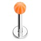 Piercing micro-labret acrylique 04 - Beach-ball orange