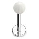 Piercing micro-labret acrylique 04 - Beach-ball transparente