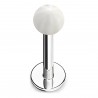 Piercing micro-labret acrylique 04 - Beach-ball transparente