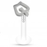 Piercing micro-labret téflon 117 - Pomme creuse