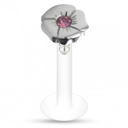 Piercing micro-labret PTFE 119 - Fleur