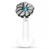 Piercing micro-labret PTFE 120 - Fleur