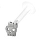 Piercing micro-labret téflon 124 - Crâne avec nœud-papillon